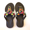 Masai Leather African beads sandals for women